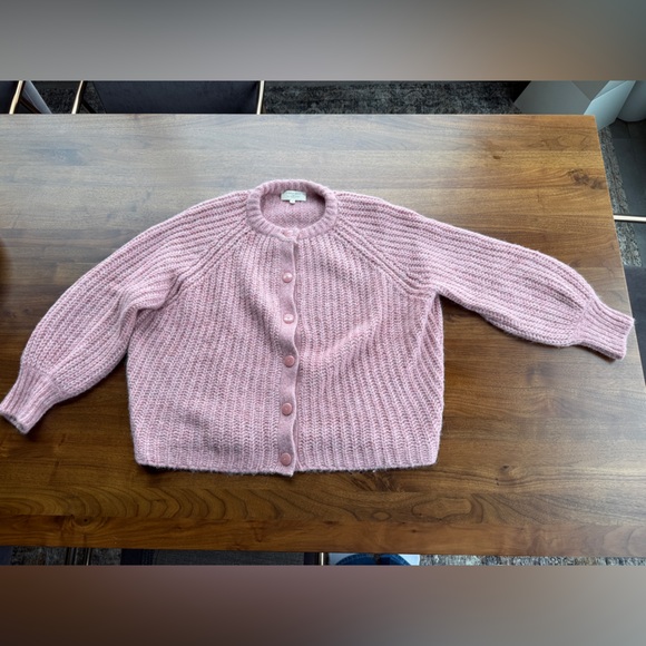 Sezane Sweaters - Sezane Emile Cardigan Mottled Pink - Size M